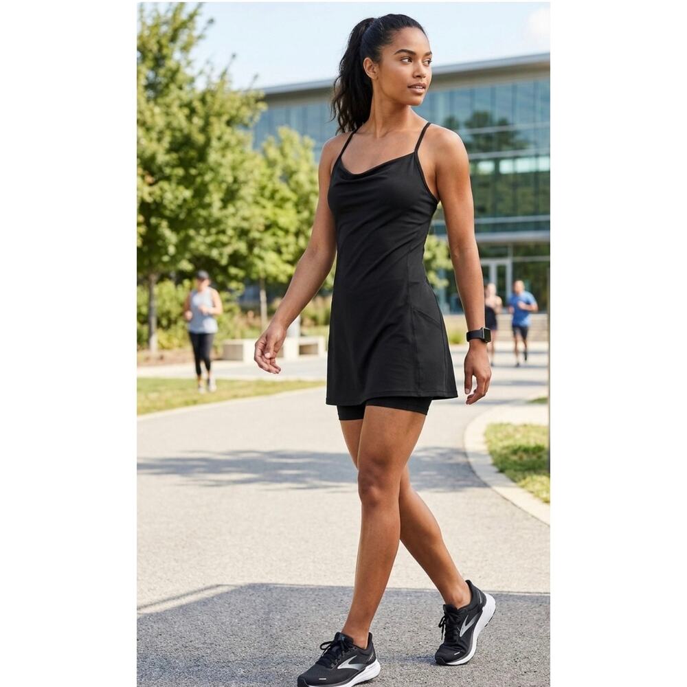 Old Navy PowerSoft Athletic Dress with Built in Shorts & Bra - Athleisure size L